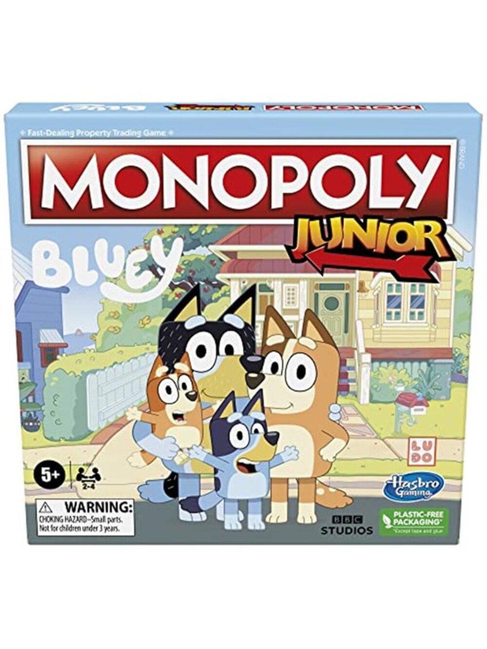 Gaming Monopoly Junior Bluey Edition Board Game | Kids Play as Bluey